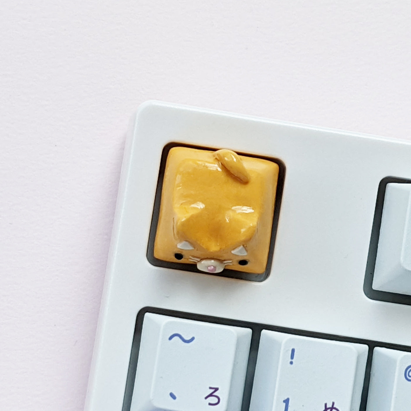 tater the tabby cat artisan keycap