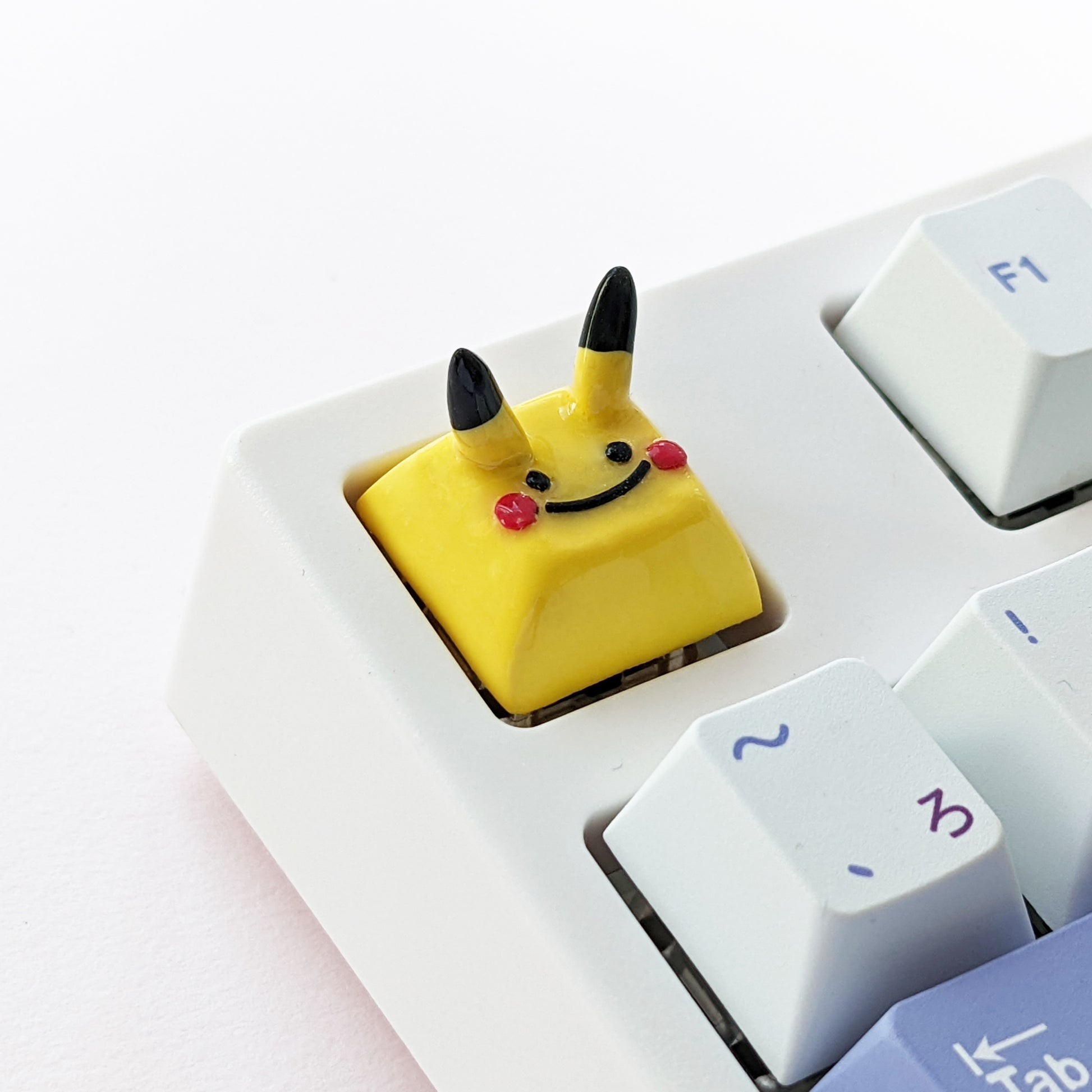 ditto pikachu artisan keycap
